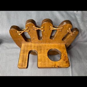 Wooden Baseball glove bat and ball holder